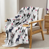 1pc Adorable Fleece Dog Blanket - Soft, Cozy, Lightweight, Warm, Flannel Throw