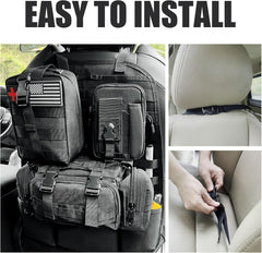 2 Set-Storage Bag, Back Seat Organizer With 3 Detachable Pouches, Tool Room, Warehouse, Outdoor Activity Use
