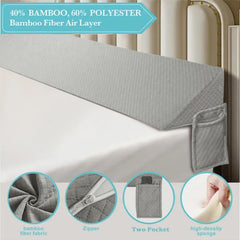 Air Layer Fabric Gap Pillow Diamond-shaped Pocket193x24.5x15cm