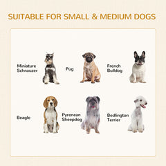 Dog Crate Furniture with Soft Water-Resistant Cushion, Dog Kennel End Table with Drawer, Puppy Crate for Small Dogs Indoor with 2 Doors, White