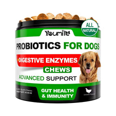 Youmile Probiotics For Dogs Soft Chews For Seasonal Allergies, Gut, And Digestive Health. Vet-Reviewed, Premium-Quality Ingredients - Supplements Dog Vitamin Hip And Joint Supplement