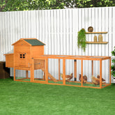 Extra Large Run Included Chicken Coop with Removable Tray Orange