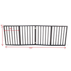 Pet Gate - Dog Gate For Doorways,Stairs Or House-standing, Folding