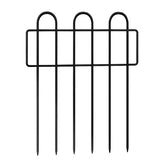 10PC 12inch*16.5inch Metal Protective Decorative Garden Fence, Animal Barrier, Yard And Lawn Isolation Fence, Outdoor Wrought Iron Fence