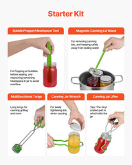Canning Supplies Starter Kit 9 PCS Stainless Steel Water Bath Canning Set