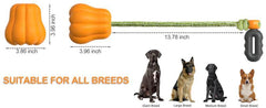 PROKEl Dog Rope Fetch Exercise ToyforMedium Large Aggressive Chewers BreedDogsChew Interactive Toys Training Tug Of WarBallsindoor And Outdoor Halloween Dogtoyorange Plain Indestructible Dogtoy Super