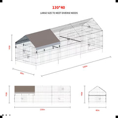 Poultry Farming Outdoor Metal Chicken Coop
