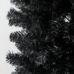 8 FT Artificial Christmas Tree Pencil Xmas Tree with Stand, 1168 Tips, Holiday Home Indoor Decoration for Party, Black
