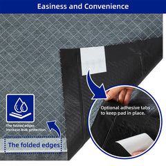 PETMARVEL Disposable Charcoal Puppy Pads Odor Control 24x24 Inches