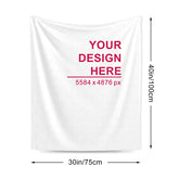 30x40 Inch, Flannel Blanket - Vertical Version