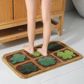 Color Rug For Bedroom - Non Slip Absorbent Floor Mat For Bathroom - Cute Washable Small Shower Mat - Aesthetic Modern Home Decoration Birthday Gifts, Thanksgiving Day Decor, Christmas Decor Home Decor