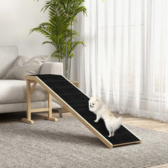 Dog Ramp For Bed, Pet Ramp For Dogs With Non-Slip Carpet And Top Platform