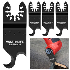 3pcs Oscillating Multitool Hook Knife Blade - High Hardness Double Hook Oscillating Saw Blades For Cutting Soft Materials Roofing Shingles, PVC Floor Carpet, Cardboard