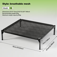 The Bi-material Pet Bed Is Of Your Choice,The Detachable Design Of The Oxford Cloth And Breathable Mesh Pet Bed Combines The Characteristics Of Breathable, Waterproof And Odorless To Create A Comforta