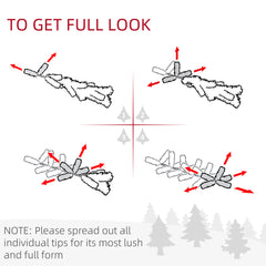 7.5 FT Tall PreLit Artificial Christmas Tree with Realistic Branches, 500 Warm White LED Lights and 1346 Tips, Pink