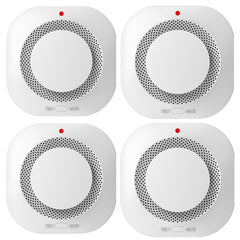 (4 Pack)Smoke Alarm Fire Protection Home Security System Smoke Alarm (Logistics Only For USPS.TK/TMEU Only For Self-pickup)