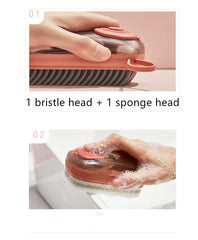 Multifunctional Automatic Liquid Cleaning Brush Soft Shoe Brush Clean Wash Shoe Artifact Laundry Brush Household Brush Clothes