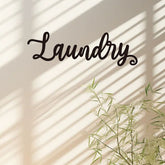 Vintage Industrial Metal Wall Sign For Laundry Room & Garage