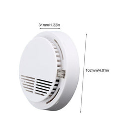 (2 Pack) Smoke Alarm Detector Home Fire Safety Sensor Alert Battery Included (Logistics Only For USPS.TK/TMEU Only For Self-pickup)