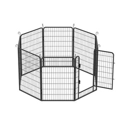 8 Pieces Of Heavy-duty Metal Game Fence