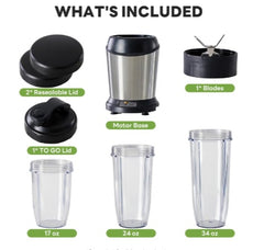 Portable Cups For Shakes, Sauces, Juice, Ice Crushing, Silver