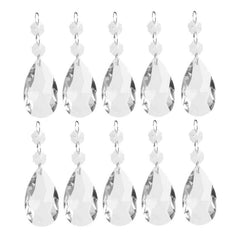 10 Pieces Of Clear Crystal Chandelier Prism Pendant Ball Pendant