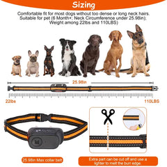 984FT Dog Training Collar IP65 Waterproof Pet Beep Vibration Electric Shock Collar 3 Channels Rechargeable Transmitter Receiver Trainer With Recording Safety Keypad Lock