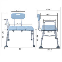 1.35MM THREE-PIECE BATH CHAIR CST-3062-BLUE