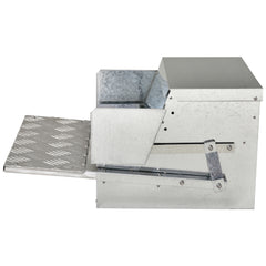 30 lbs Capacity Automatic Chicken Poultry Feeder with a Galvanized Steel and Aluminium Build, Weatherproof Design