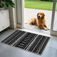 Kitchen Rugs Sets Of 3 Kitchen Mats 3 Piece Set Kitchen Runner Rugs Non Skid Washable Boho Kitchen Rug Set Carpets For Laundry Room