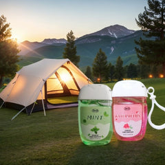 DKD 2pack 1.014fl.oz Hand Sanitizer With Hook Mint Watermelon Scented Cleaning Wash-free For Home Travel Outdoor