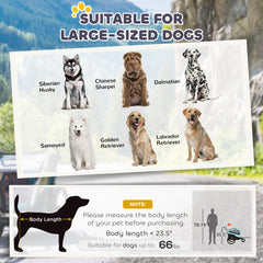 2-in-1 Dog Bike Trailer Pet Stroller Carrier for Large Dogs with Hitch
