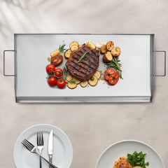 32x16 In Flat Top Griddle Stainless Steel Universal BBQ Grill Pan Cookware