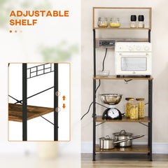 Kitchen Bakers Rack with Power Outlet