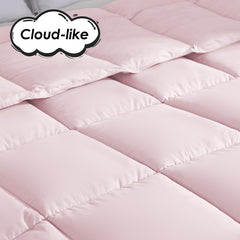 Pink Oversized Plump Thick Duvet Enhanced Warmth With Skin-friendly Comfort. Perfect For Cozy Bedrooms And Luxury Hotels. Fits Single Double Beds. Machine Washable. Ideal Christmas Gift.