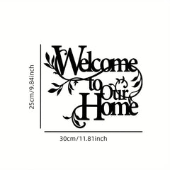Vintage Farmhouse Metal Wall Sign Where Life Begins & Love Never Ends
