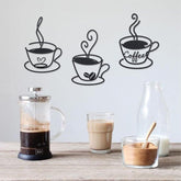 Vintage Metal Tin Coffee Sign, Retro Farmhouse & Industrial Kitchen Wall Decor