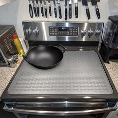 1Pc 27.95x19.69in Electric Stove Cover Silicone Stove Mat Glass Stove Top Protector 464 Fahrenheit Heat Resistant Dishwasher Safe Waterproof