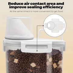 Sealed Food Storage Containers With Lids - Leak-proof And Moisture-proof Kitchen Storage Boxes, Suitable For Grains, Nuts, Flour And Rice - Made Of Durable PE Material