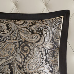 12 Piece Comforter Set With Cotton Bed Sheets Black King