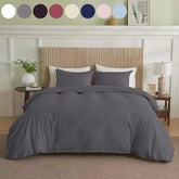 Serta Simply Clean Pleated Duvet Cover Queen