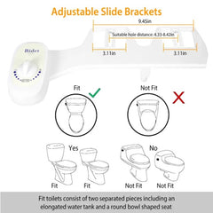 Bidet Water Spray No Electric Mechanical Bidet Toilet Seat Attachment