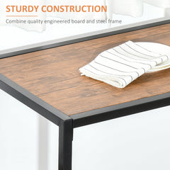 3-Piece Industrial Dining Table Set for 2, Kitchen Table and Chairs, Dining Room Sets for Small Spaces, Rustic Brown