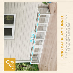 Wooden Cat Tunnel For Outdoor With Combinable Design
