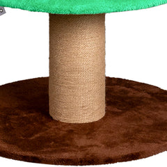 59in Large Tall Christmas Tree Cat Tower With 2 Cat Condos & Scratching Post, Soft Fleece Cat Tree With Teaser Toy & Sturdy Base & Built-in Openings For Indoor Cats, Green