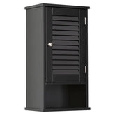FRALIMK Medicine Cabinet, Hanging Cabinet With 3 Tiers, Single Louvered Door, Slim Wall Cabinet For Home Bathroom Bedroom, White