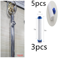 New Turbo Propeller Shower Head Water Saving High Preassure Flow 360 Degrees With Fan Extension Showerhead Rainfall With Holder