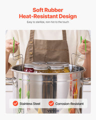 Canning Supplies Starter Kit 11 Pieces Stainless Steel Water Bath Cannner