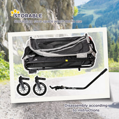 2-in-1 Pet Bike Trailer for Small Dogs