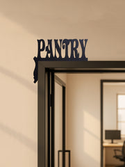 Vintage Farmhouse Pantry Sign - Hand Painted Rustic Wooden Wall Art